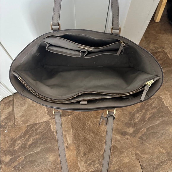 Tory Burch Taupe Leather Tote - Picture 2 of 7